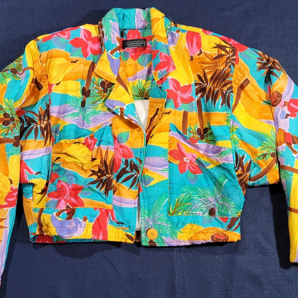 Yellow and Red Bomber Jacket with Vibrant Design